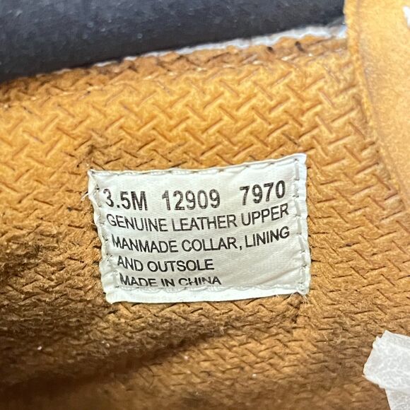 Timberland Premium Waterproof Wheat Nubuck Boots Men's Size 3.5 - Picture 7 of 9